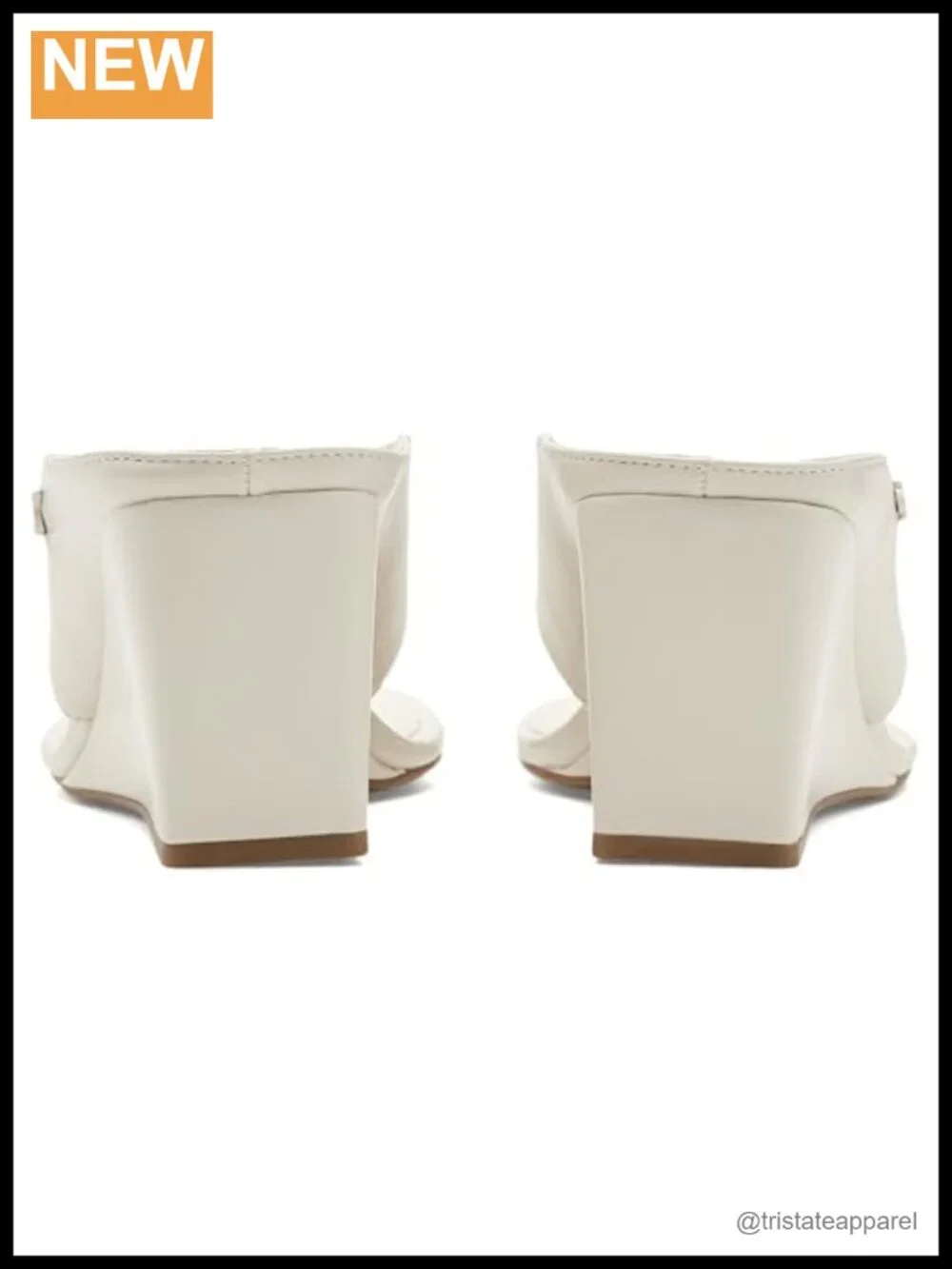 Faux Leather Wedge Dress Sandals Slip On Open Toe Thong Style